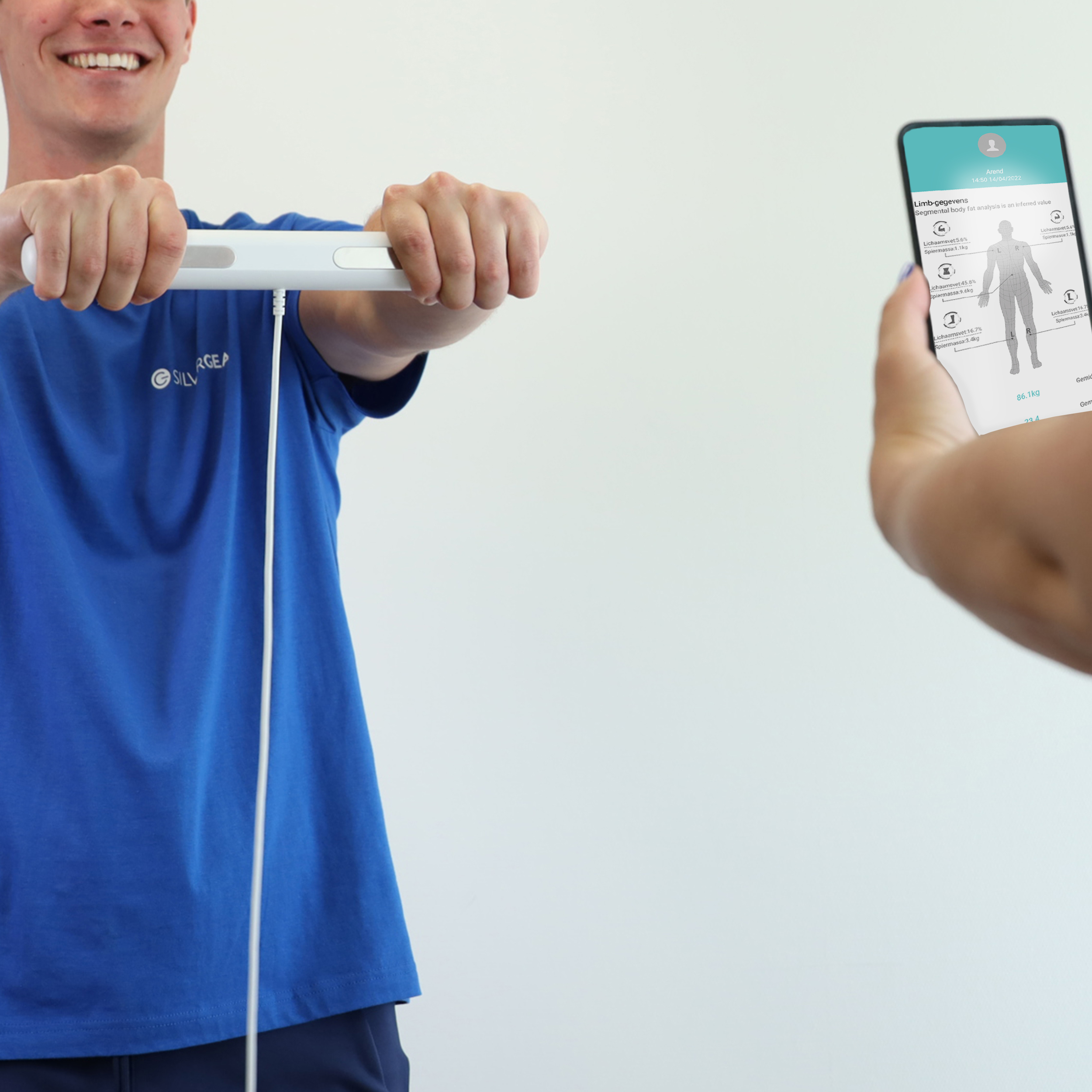 Correcte meting uitvoeren op de weegschaal met lichaamsanalyse