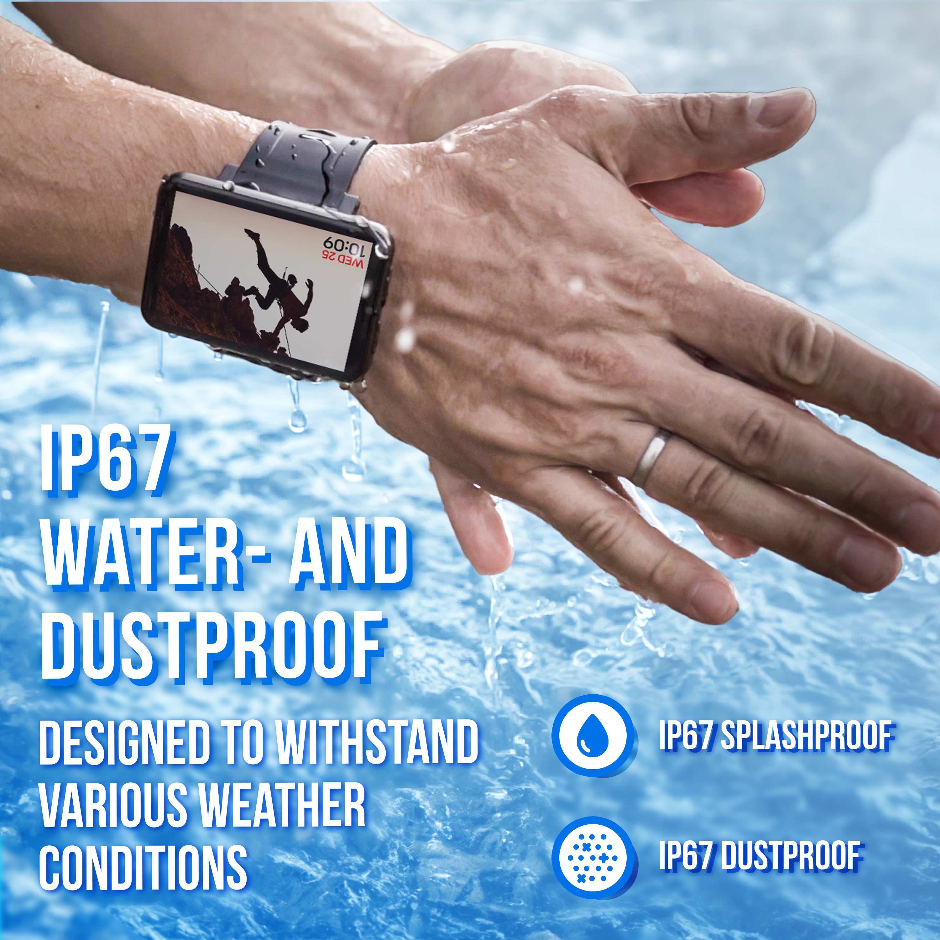 Water- and dust-proof Smartwatch
