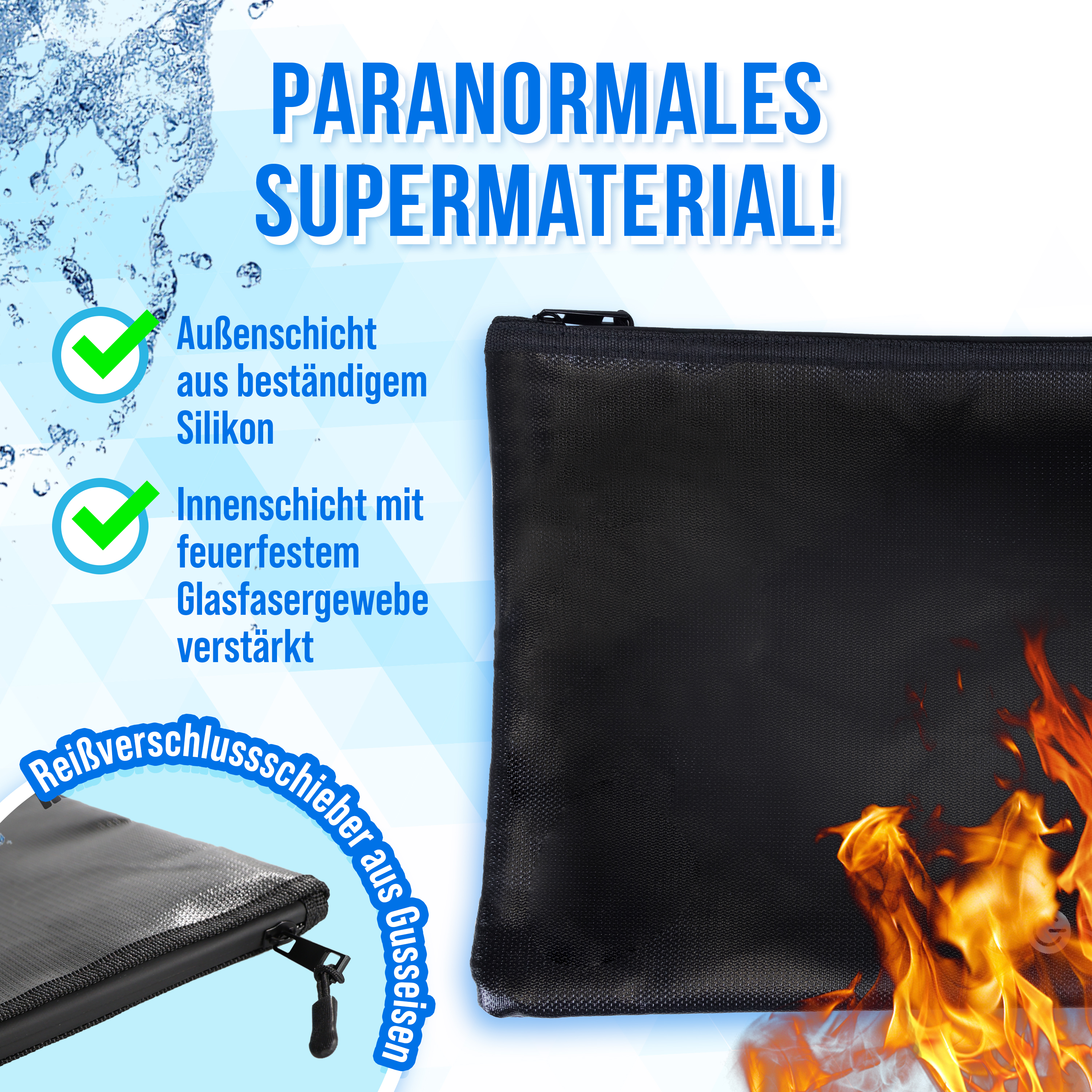 Feuerfeste Dokumententasche - Groß