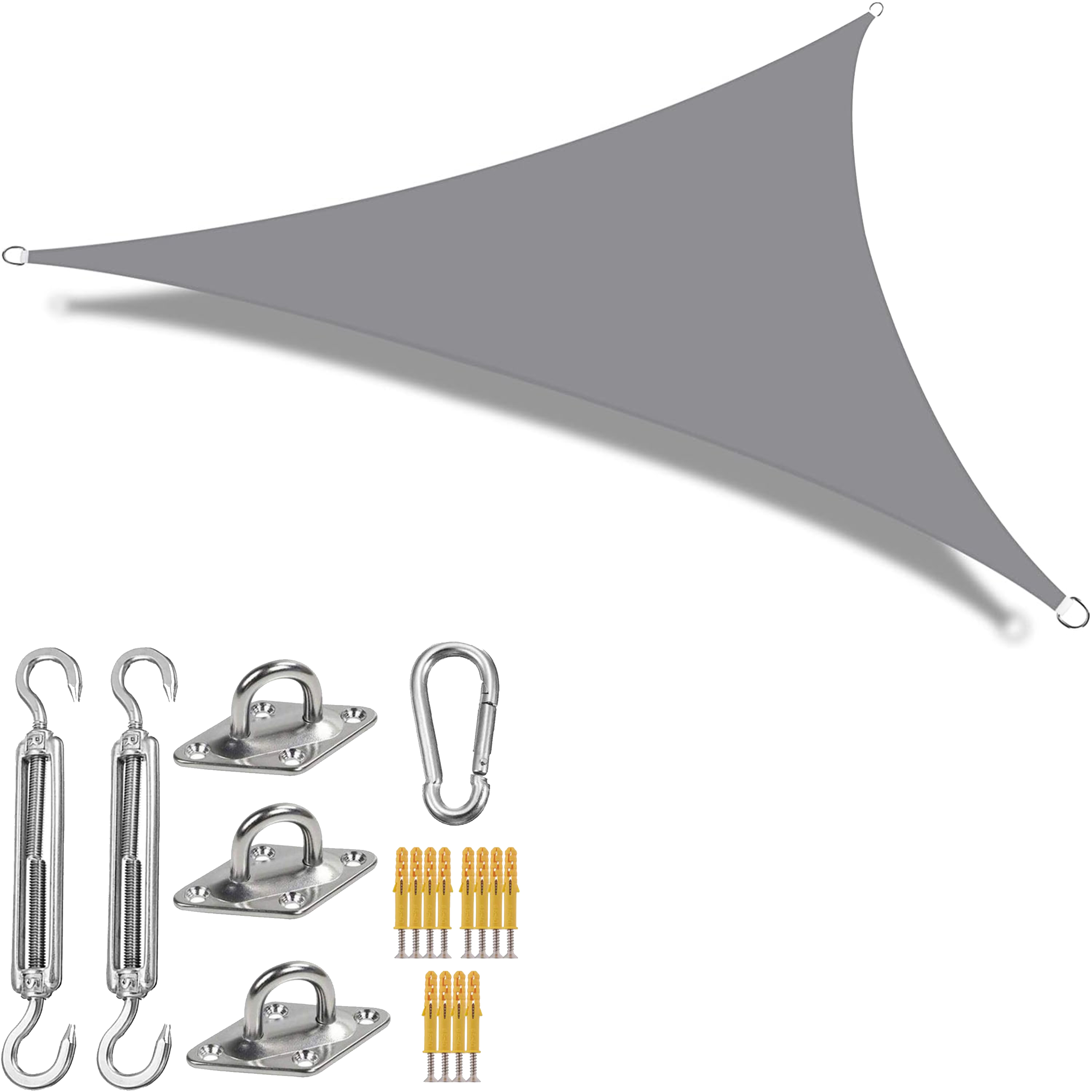 Voile d'Ombrage Triangulaire - Grise