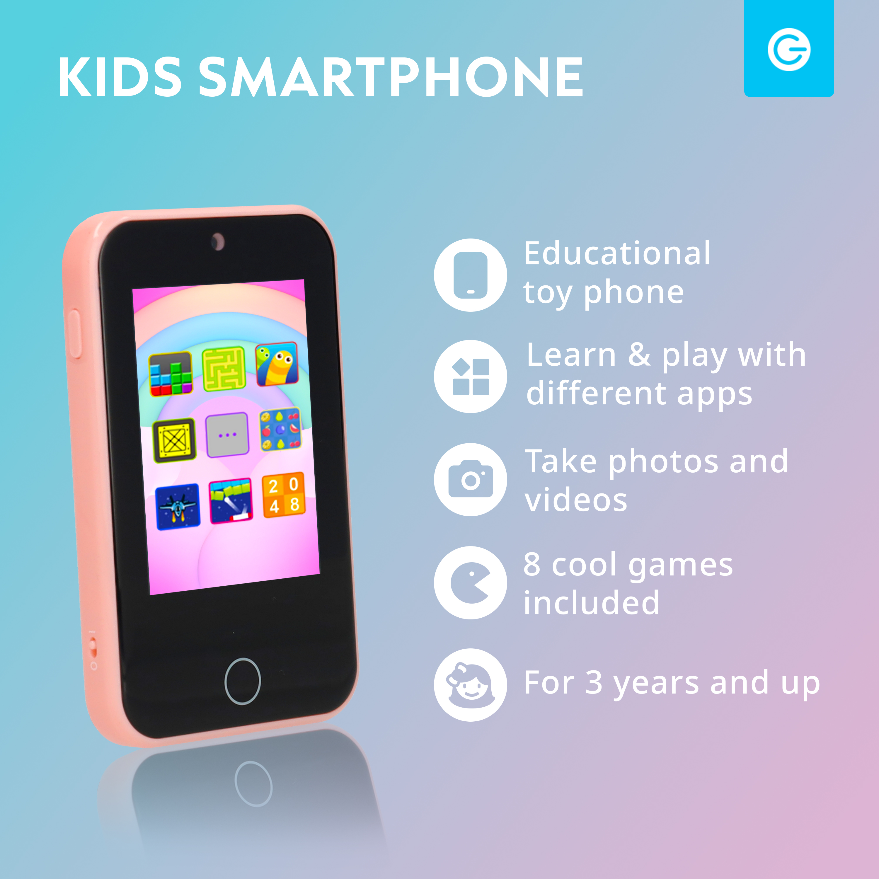 Kids Smartphone - Pink