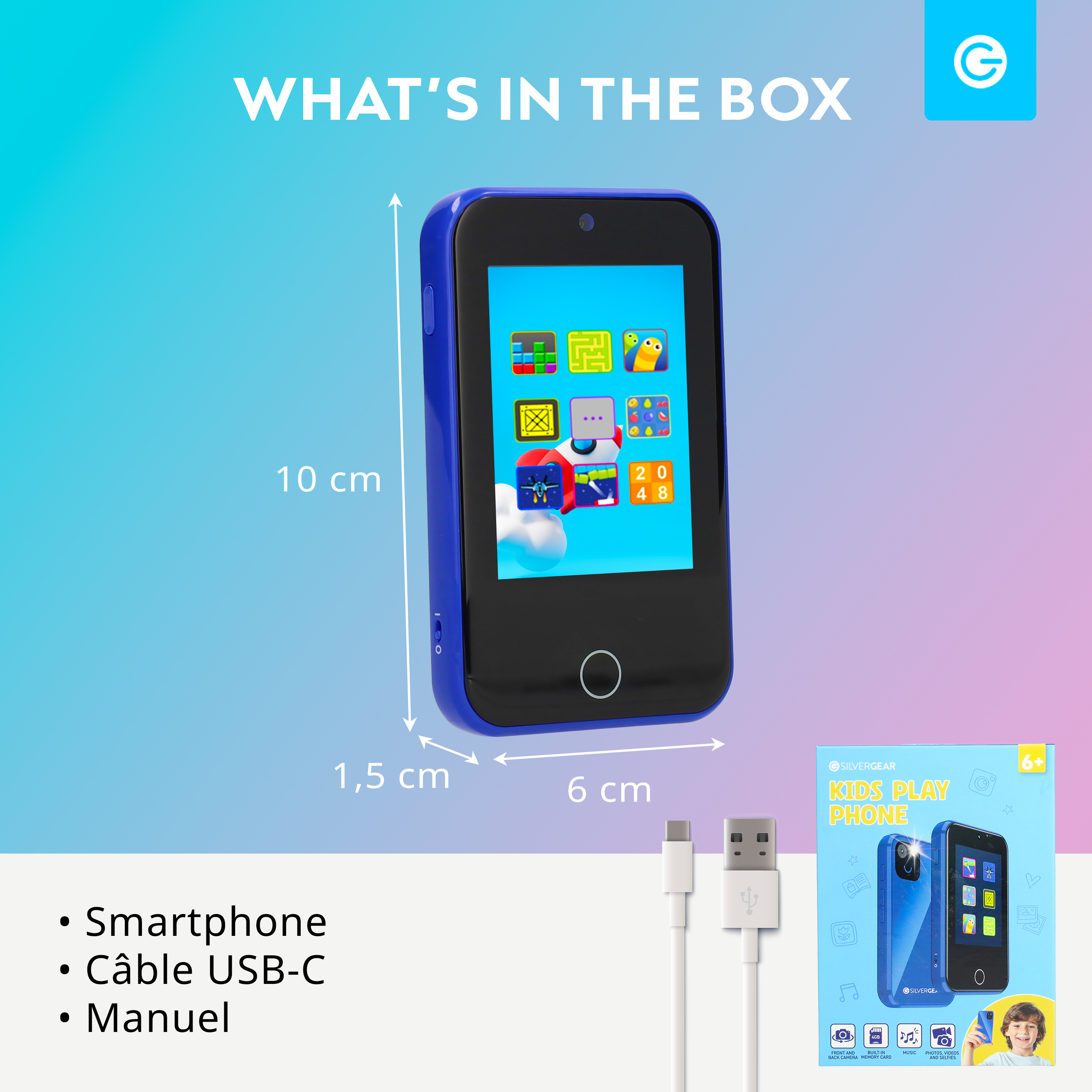 Téléphone Intelligent pour Enfants - Rose