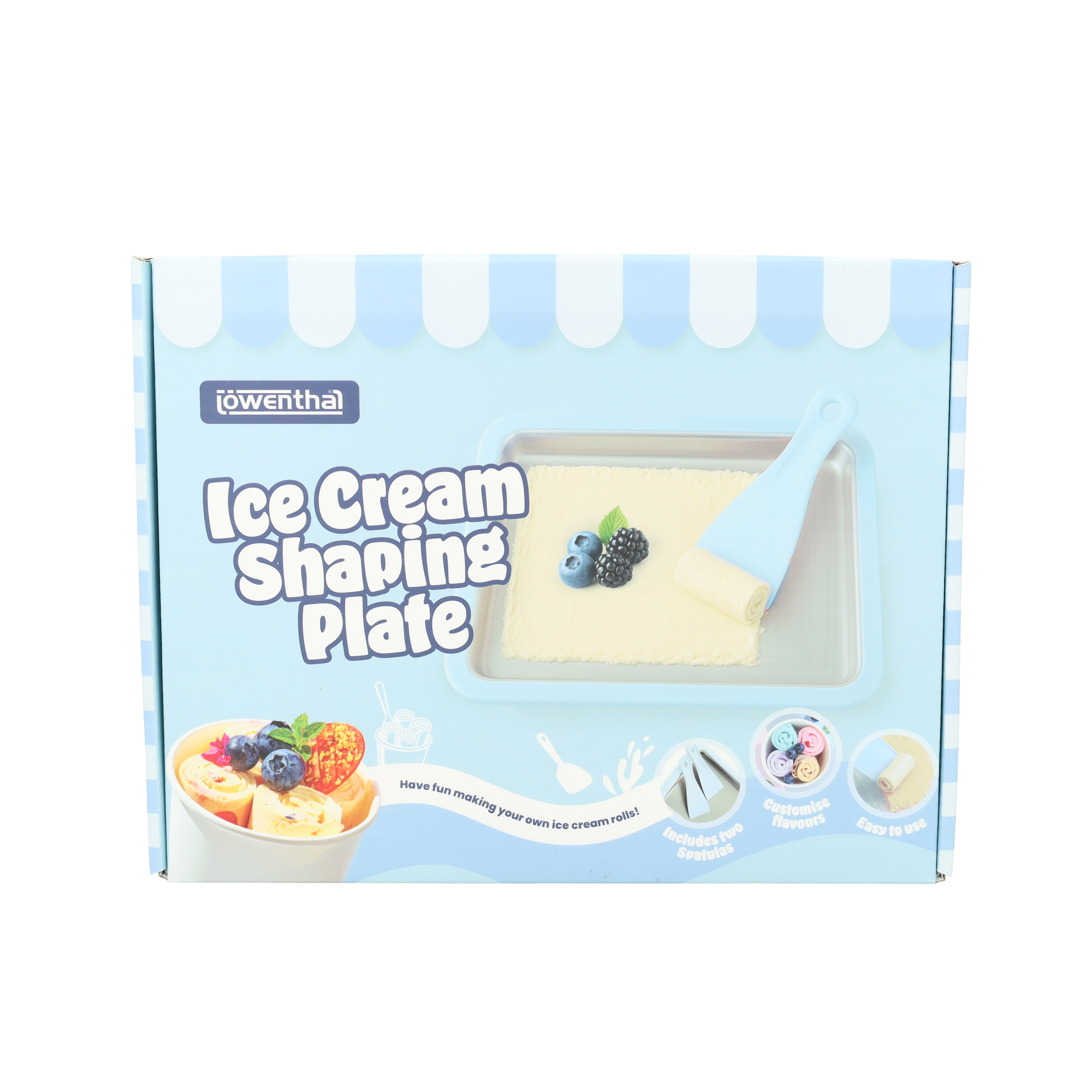 Eisrollen-Platte - Rosa