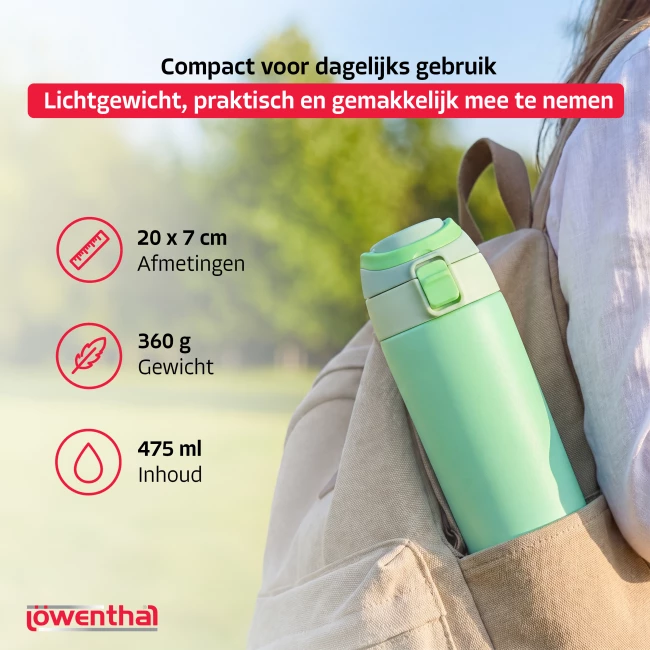 Sip & Drink Fles - Groen - 475 ml