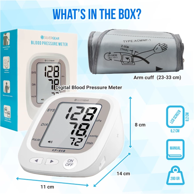 Digital blood pressure monitor with speech