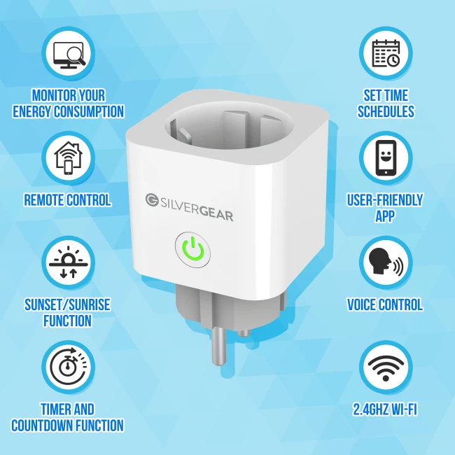 Smart plug Wi-Fi with consumption meter 16A - 6 pieces