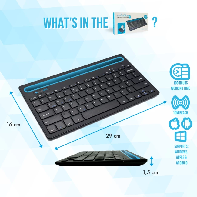 Bluetooth Keyboard Tablet Holder