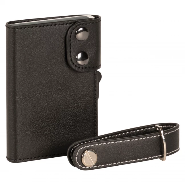 Card Holder Wallet and Key Holder - Black