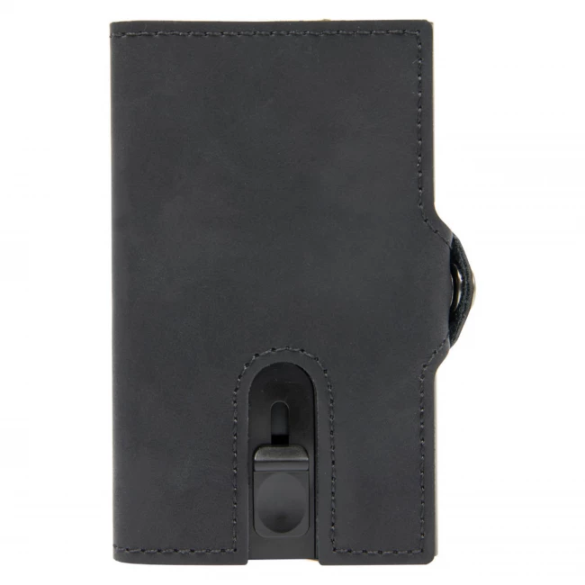 Card Holder Vintage Wallet - Black