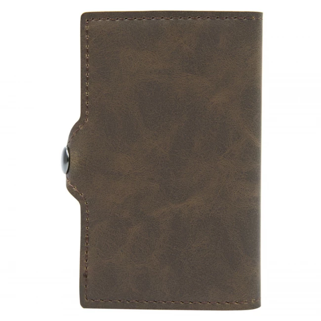 Card Holder Vintage Wallet - Dark Brown