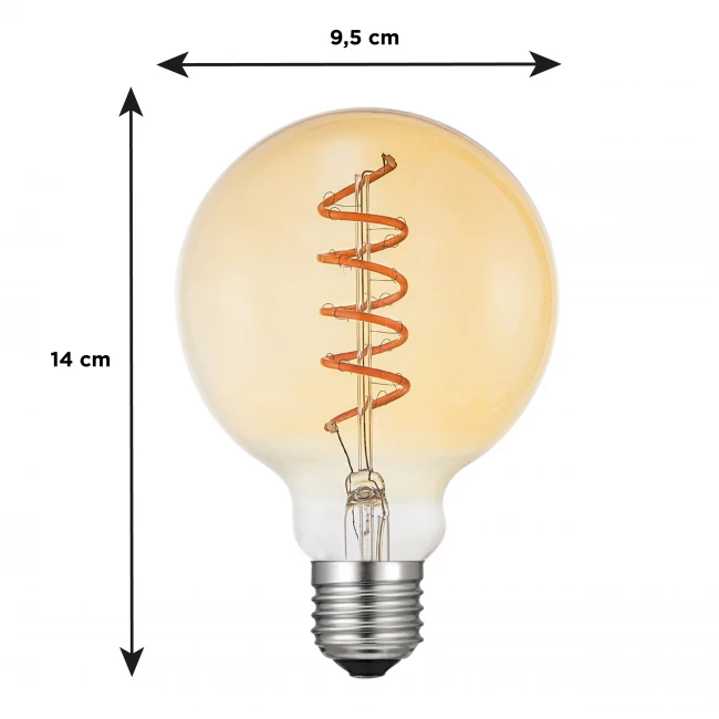 Lampe LED intelligente avec filament - Spirale