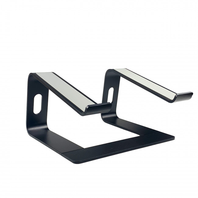 Stabiler Laptop-Ständer aus recyceltem Aluminium - Schwarz