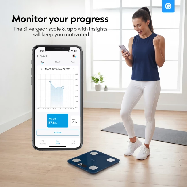 Bluetooth Smart Scale - Midnight Blue