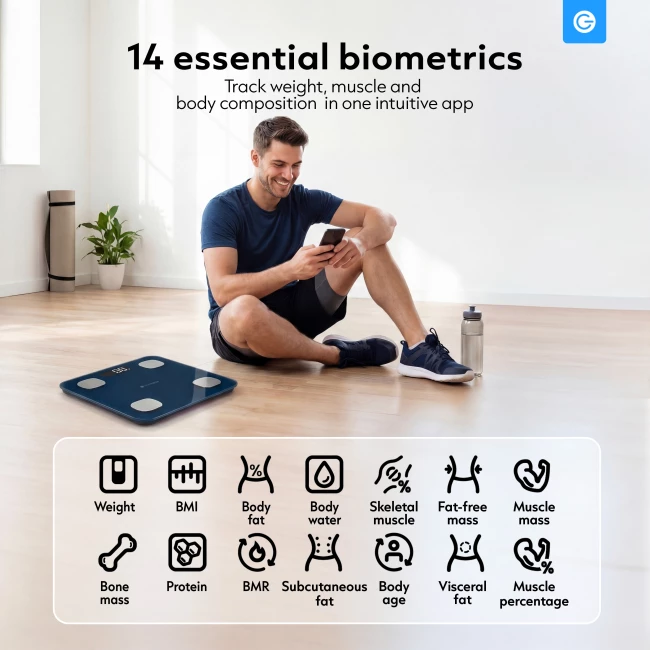 Bluetooth Smart Scale - Midnight Blue