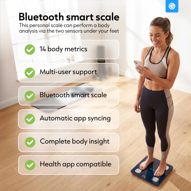 Bluetooth Smart Scale - Midnight Blue
