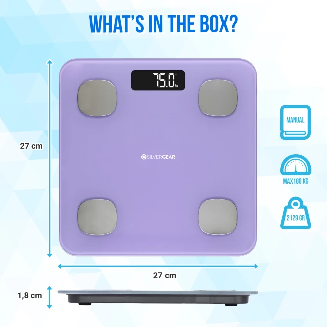 Bluetooth Smart Scale - Lavender Purple