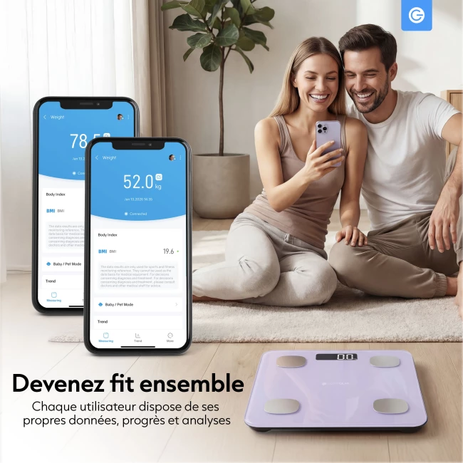 Balance intelligente Bluetooth - Violet Lavande