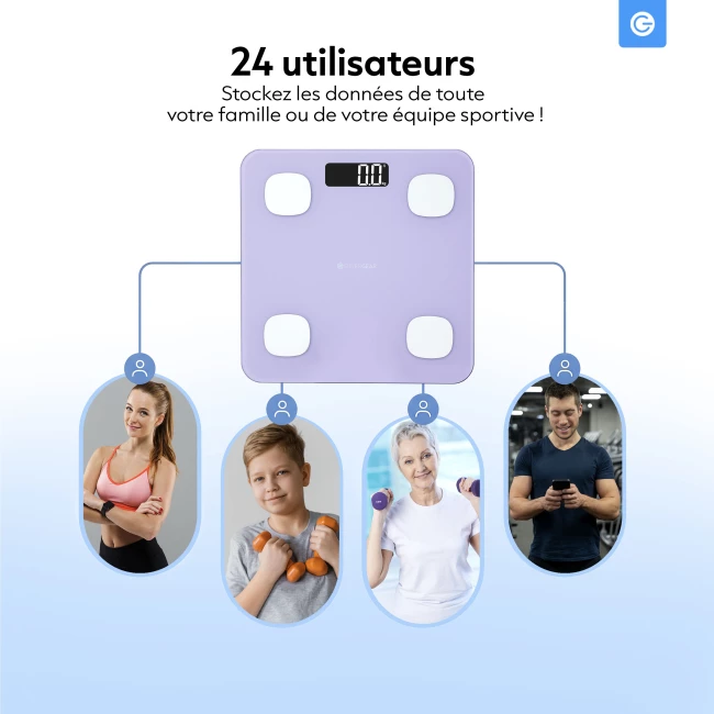 Balance intelligente Bluetooth - Violet Lavande