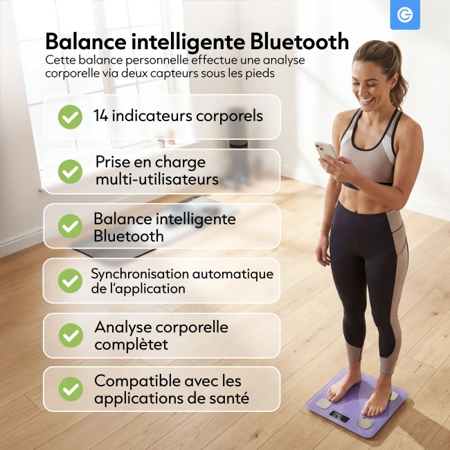 Balance intelligente Bluetooth - Violet Lavande