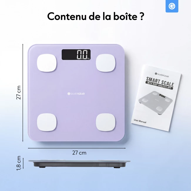 Balance intelligente Bluetooth - Violet Lavande