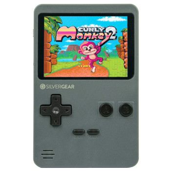 Mini Retro Arcade Game Console - Grey - 2.8 Inch Display - 240 games