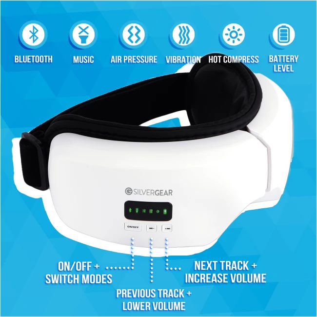 Eye Massage Device with Heat Compression