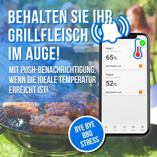 Smart Fleischthermometer mit App