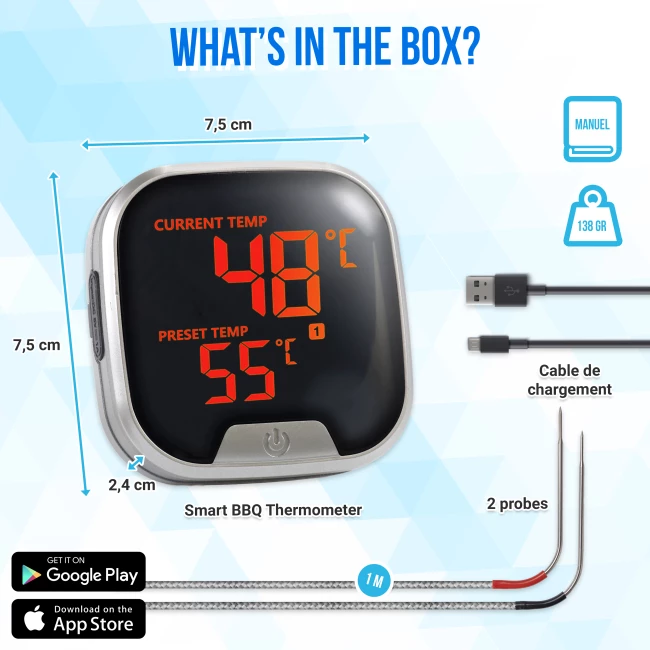 Thermomètre Intelligent pour BBQ avec App