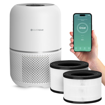 Smart Air Purifier Pro with App - Combodeal with Extra Hepa H13-filter