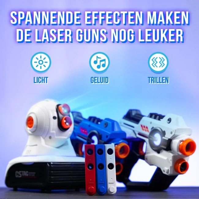 Laser Gun Game Set met Projectiespel - Combideal met Laser Guns Duo Set