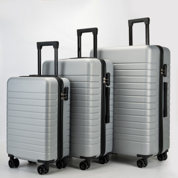 Suitcase Set 3-piece - Amsterdam - Silver