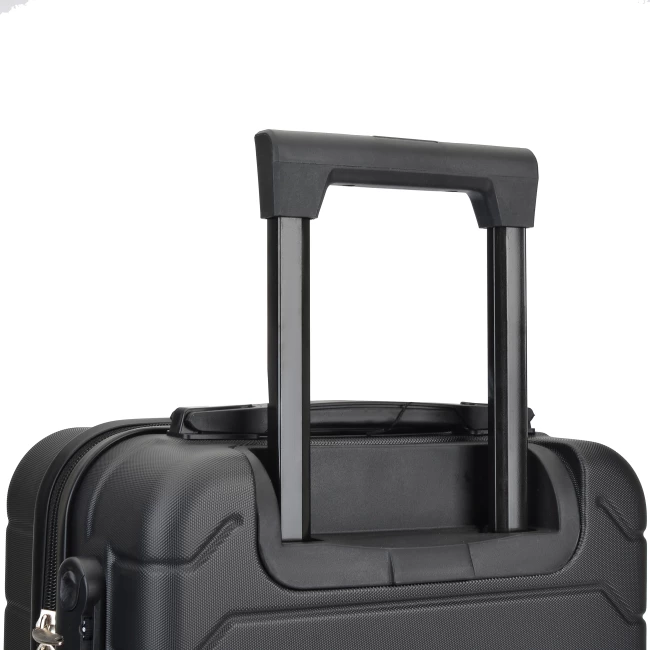 Handbagage Koffer met Spinner Wielen - Paris Zwart 18 inch