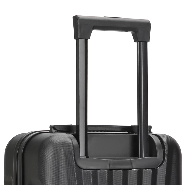 Hand luggage suitcase with spinner wheels - Milan Black 18 inch