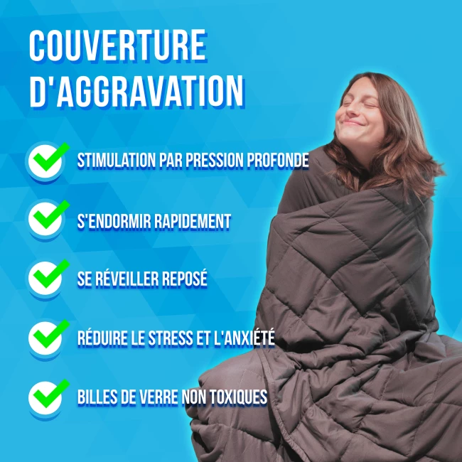Couverture d'aggravation - 140x200 cm - 7 kg