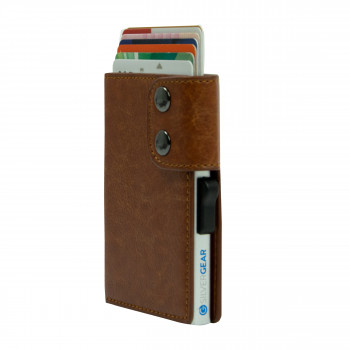Card Holder Smart Wallet with RFID Protection - Brown
