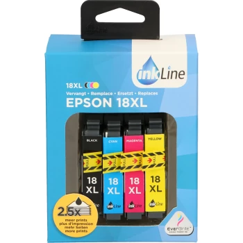 Inkline Epson 18XL Inktcartridges - 4-pack