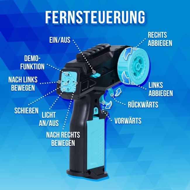 Ferngesteuertes Auto mit Schießfunktion