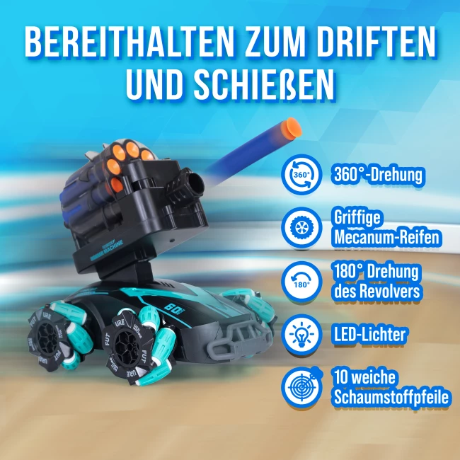 Ferngesteuertes Auto mit Schießfunktion