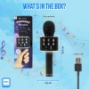 Microphone karaoké sans fil - Noir - 10