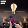 Smart LED lamp with filament - Pear-shaped
