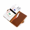 Genuine Leather Card Holder Wallet - Brown
