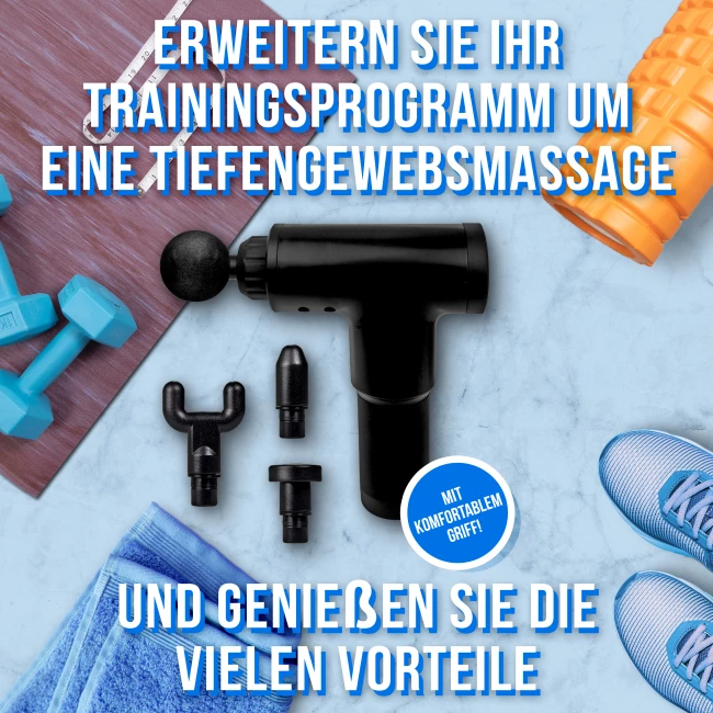 Massagepistole - Schwarz