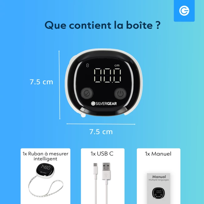 Tape de mesure du corps intelligent avec application