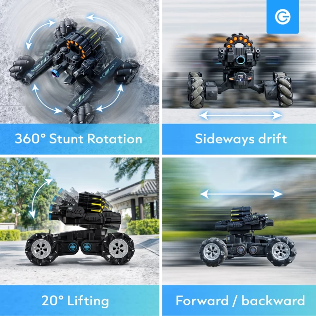 RC Car with Soft Bullet Gun