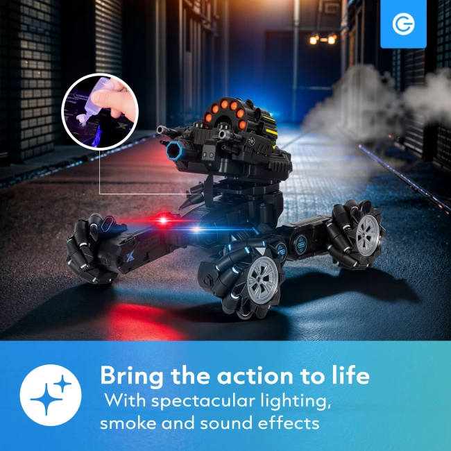 RC Car with Soft Bullet Gun