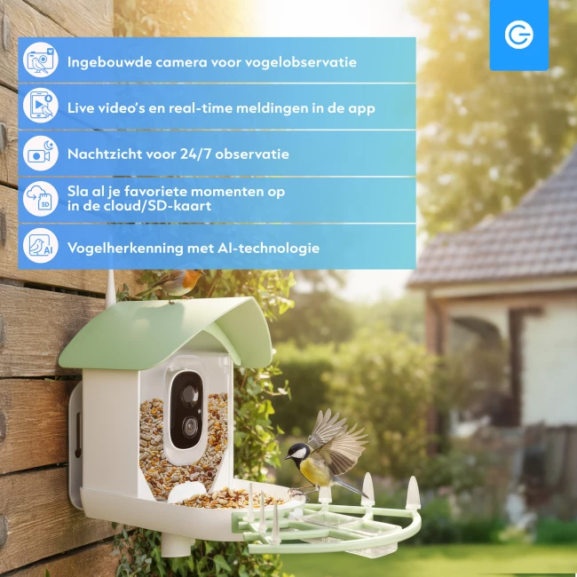 Slim Vogelvoederhuisje met Camera