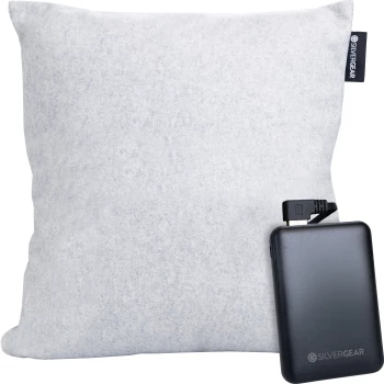 Cordless Heating Pillow - Light grey