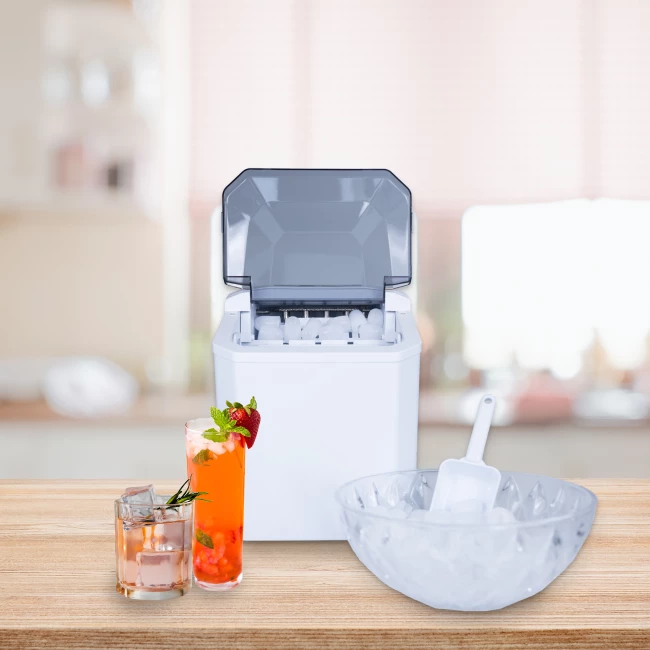 ijsblokjesmachine - Zelfbescheiden - 15 kg/24 uur - 1,6 L - grijs