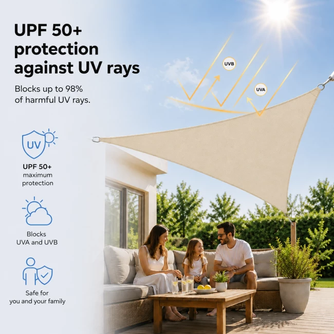 Triangle Shade Sail - Beige