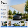 Triangle Shade Sail - Beige - 4
